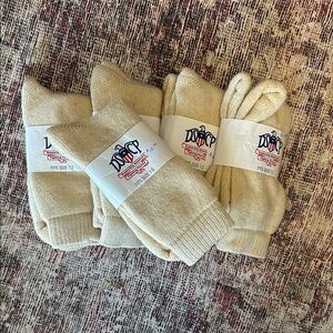 DMC Cream Wool Socks for Men